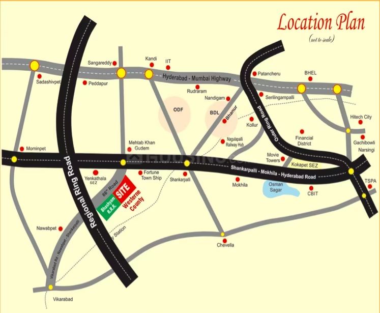 Westerne County Location Map